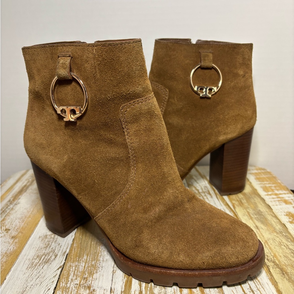 Tory Burch Suede Ankle Boots